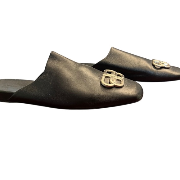 Balenciaga Leather Mules Black Square-Toes used condition IT mens 42 - Picture 8 of 8